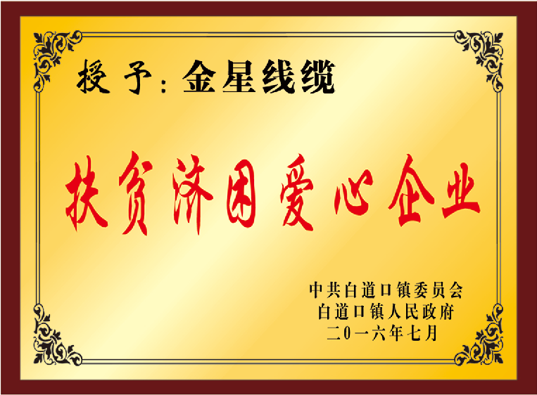扶貧濟困愛心企業